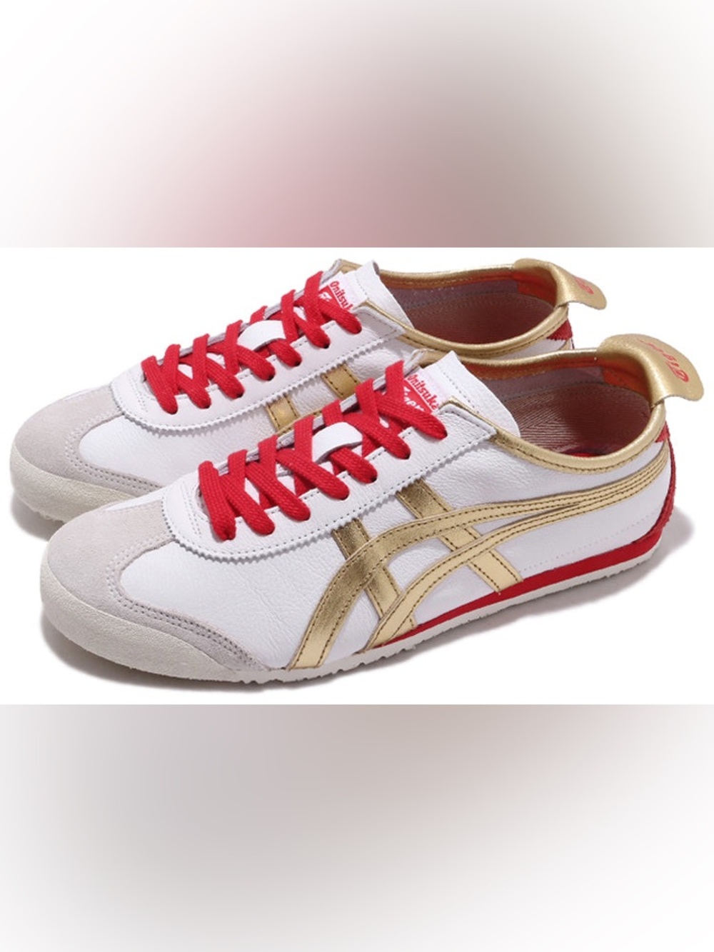 Onitsuka Tiger by Asics - Mexico 66 Football Soccer Sneaker - Pure Gold - 8 10